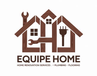 logo completo di equipe home ristrutturazioni a padova e venezia su sfondo bianco