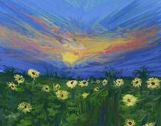 Sunflower Sunset