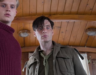 Cillian Murphy as the Shivering Soldier in Dunkirk (2017)