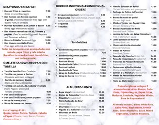 Friend's Coffee menu page 2