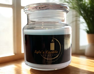 a candle that is sitting on a table