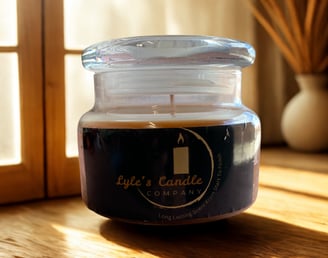 a candle that is sitting on a table