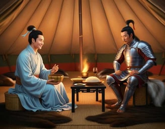 Trần Nhật Duật đối thoại với Trịnh Giác Mật
