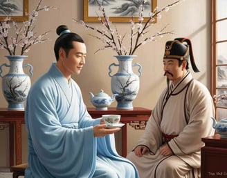 Trần Nhật Duật trò chuyện