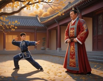 Trần Liễu huấn luyện con trai Trần Quốc Tuấn