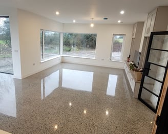 Polished concrete floor