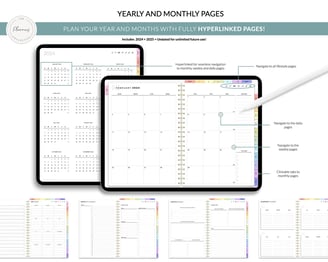 Digital Planner TEMPLATES, Goodnotes Planner, iPad Planner, Notability Planner, unDated