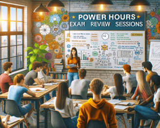 A picture of a  group tutoring session