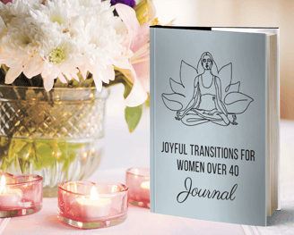 a book with a picture of a woman sitting on a table