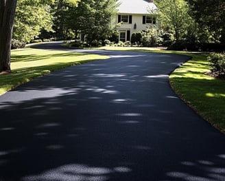 Driveway sealcoating job completed in Auburn, AL