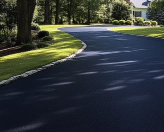 Driveway sealcoating company's work - LaGrange, GA