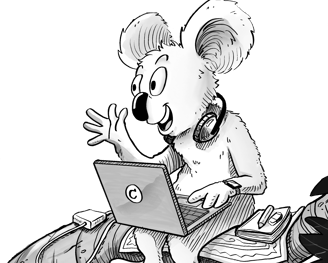Vilkuttava Koala