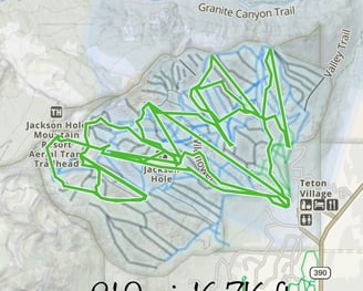 Lance track at Jackson Hole