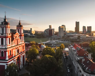 ©Go Vilnius. Gabriel Khiterer, St Philip and St Jacob church, business district