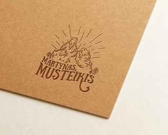 logo design for martynas musteikis who is a famous wedding photographer