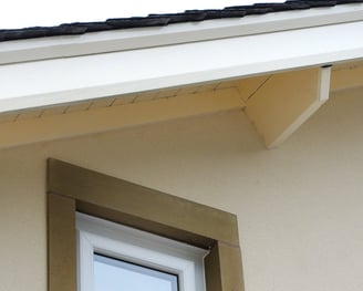 new white uPVC soffit and fascia protecting your home's walls and roof