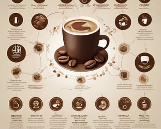 infographie montrant les bienfaits du café moka