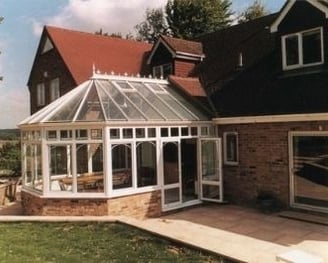 Conservatory, Victorian style with roof crests. An example of a true 4 season product.