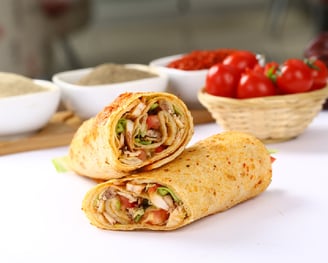 healthy wrap rolled with high protein filled with godess. you must try our healthy meals , breakfast