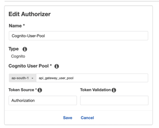 add authorizer to api gateway