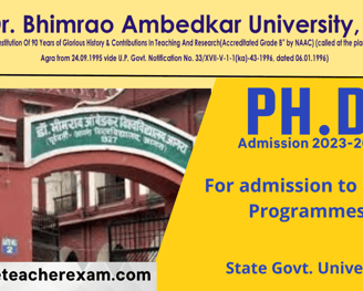 DBRAU phd admission 2024 , Agra University PhD admission 202434