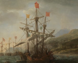 The Trojan Women Setting Fire to Their Fleet by Claude Lorrain (Claude Gellée)