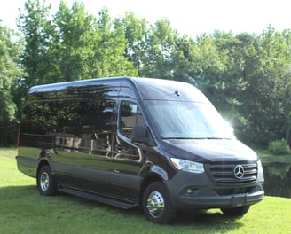 JAX Limos Group luxury Sprinter Van for airport transportation