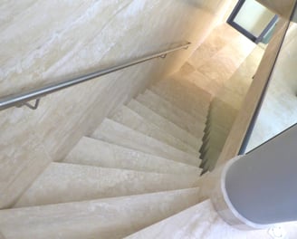 White Travertine Tiles, Travertine Stairs