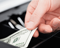 no risk with cash handling