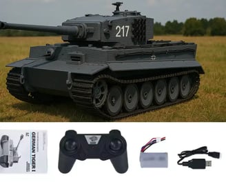 Tanque Tiger a control remoto con accesorios