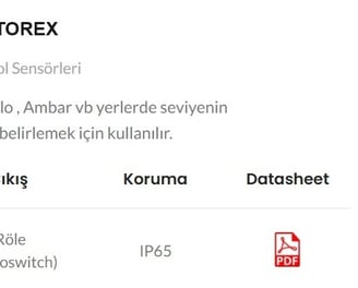 Wam Group Torex ILT Level Indikator Motorlu seviye sensörü