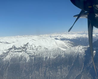 The nagaparbat view from plan skardu