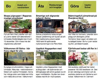 Solna Stads hemsida 2013