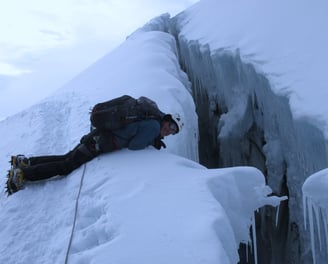 crevasse on Cotopaxi