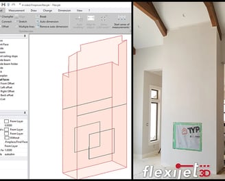 Advanced Laser System for Precise Kitchen and Surface Measurements Our Flexijet 3D laser measurement