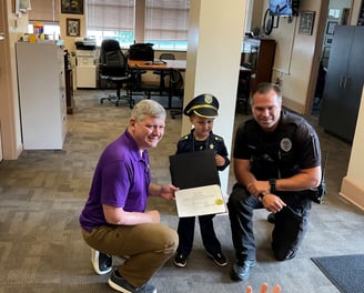 Ryder Knechtle Honorary Police Officer
