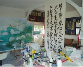 Atelier de l'artiste France CRUSE.
