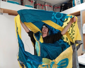 Kite schadeherstel bij Sisu Repair