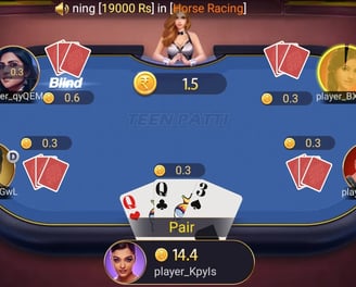 live online teen patti gameplay in the teen patti master gold app