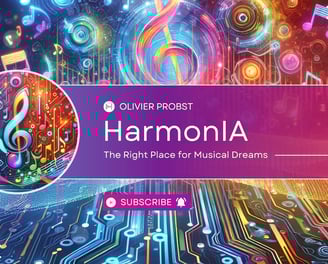 Bannière HarmonIA - The Right Place for Musical Dreams
