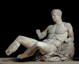 Dionísio, antigamente no frontão leste do Partenon, hoje no Museu Britânico