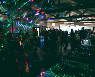 Dance Floor and Ambient Lighting at a Function