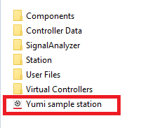 Yumi sample robot station