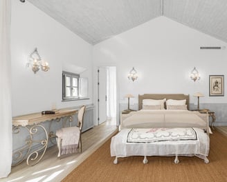 Charming rustic bedroom at Finca Santa Katerina