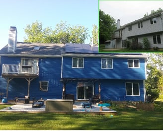 before and after of exterior home painting