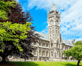 a large clock tower with a clock on it