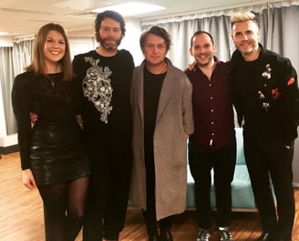 Alex Duffy, Ellie Brennan and Take That