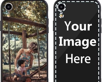 Photo on a phone case (Mother and a kid)