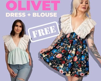 Olivet dress + blouse sewing pattern 