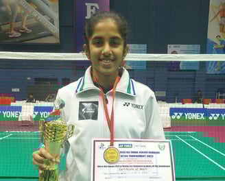 rujula ramu mohan kumar badminton academy mkba
